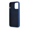 Чехол BMW M-Collection Liquid Silicone для iPhone 13 Pro, синий