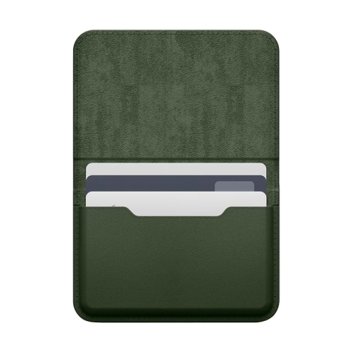 (Уценка) Elago магнитный бумажник MagSafe Card Pocket PU Leather Dark Green
