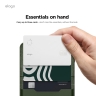 (Уценка) Elago магнитный бумажник MagSafe Card Pocket PU Leather Dark Green