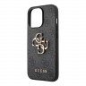 Чехол Guess 4G Big metal logo Hard для iPhone 13 Pro, серый