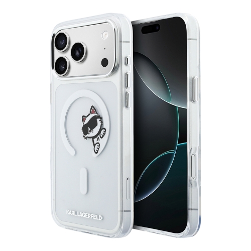 Karl Lagerfeld для iPhone 17 Pro чехол IML Sketch Choupette прозрачный (MagSafe)