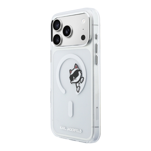 Karl Lagerfeld для iPhone 17 Pro чехол IML Sketch Choupette прозрачный (MagSafe)