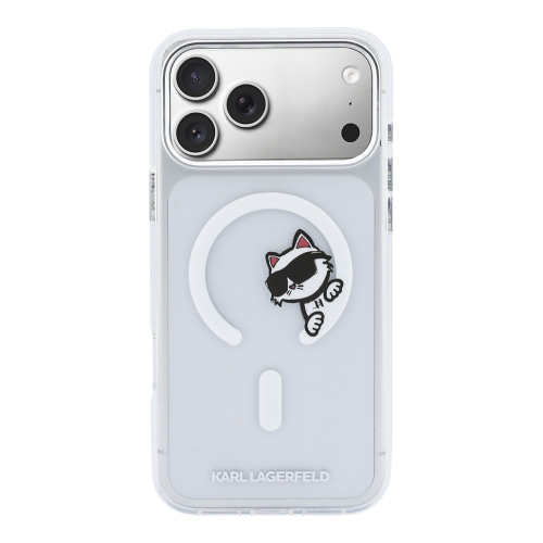 Karl Lagerfeld для iPhone 17 Pro чехол IML Sketch Choupette прозрачный (MagSafe)
