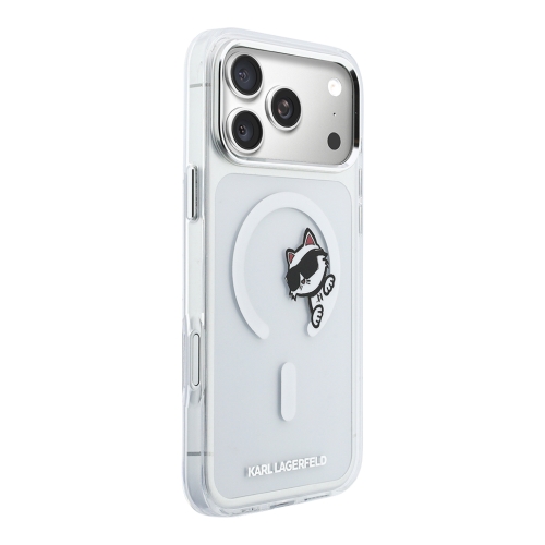 Karl Lagerfeld для iPhone 17 Pro чехол IML Sketch Choupette прозрачный (MagSafe)
