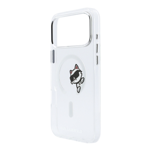 Karl Lagerfeld для iPhone 17 Pro чехол IML Sketch Choupette прозрачный (MagSafe)