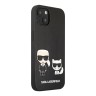 Чехол Lagerfeld PU Karl & Choupette Hard для iPhone 13, черный