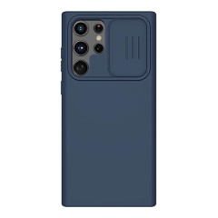 Чехол Nillkin CamShield Silky Silicone для Galaxy S22 Ultra, синий