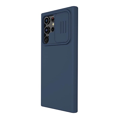 Чехол Nillkin CamShield Silky Silicone для Galaxy S22 Ultra, синий