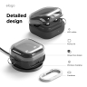 Elago для Galaxy Buds 4/4 Pro чехол Silicone DUO Hang case Clear/Black