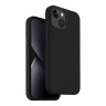 Силиконовый чехол Uniq LINO для iPhone 14 Plus, черный