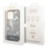 Чехол Guess Toile de Jouy w Electroplated camera Hard для iPhone 14 Pro, серый