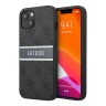 Чехол Guess 4G Stripe printed logo Hard для iPhone 14, серый