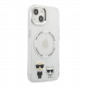 Чехол Lagerfeld Karl&Choupette Hard для iPhone 13, прозрачный (MagSafe)