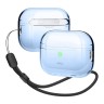 Чехол Elago Clear case with Round strap для AirPods Pro 2, Aqua Blue