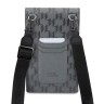 Сумка Lagerfeld Wallet Phone Bag PU Saffiano Monogram для смартфонов, серебристая