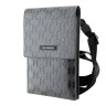 Сумка Lagerfeld Wallet Phone Bag PU Saffiano Monogram для смартфонов, серебристая