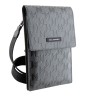 Сумка Lagerfeld Wallet Phone Bag PU Saffiano Monogram для смартфонов, серебристая