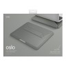 Uniq для ноутбуков 14" чехол Oslo V.2 PU leather Magnetic Laptop sleeve/foldable stand Lichen Green