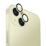 Uniq стекло для iPhone 15/15 Plus OPTIX Camera Lens protector Aluminium Yellow, 2 шт.