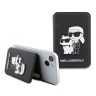 Karl Lagerfeld магнитный картхолдер Wallet MagSafe Cardslot Stand Saffiano NFT Karl & Choupette Black