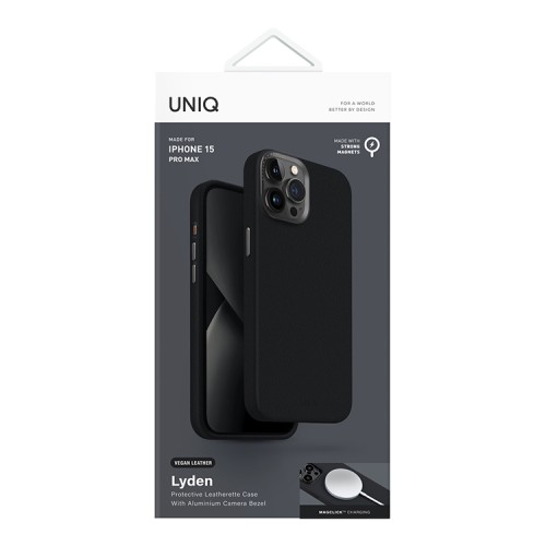 Uniq для iPhone 15 Pro Max чехол Lyden Black (Magsafe)