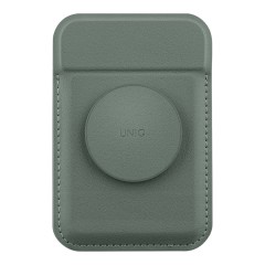 Uniq магнитный бумажник с функцией стенда FLIXA Magnetic card holder Pop-out Grip-stand Lichen Green