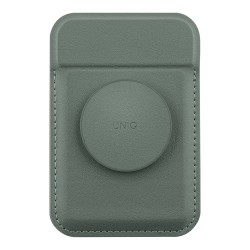 Uniq магнитный бумажник с функцией стенда FLIXA Magnetic card holder Pop-out Grip-stand Lichen Green