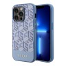 Guess для iPhone 15 Pro Max чехол PU G CUBE Hard Blue (MagSafe)