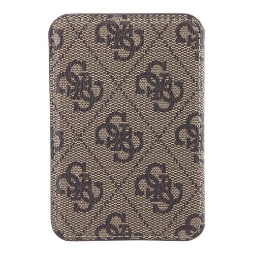 Guess картхолдер для iPhone Wallet Cardslot MagSafe PU 4G Stripes Brown