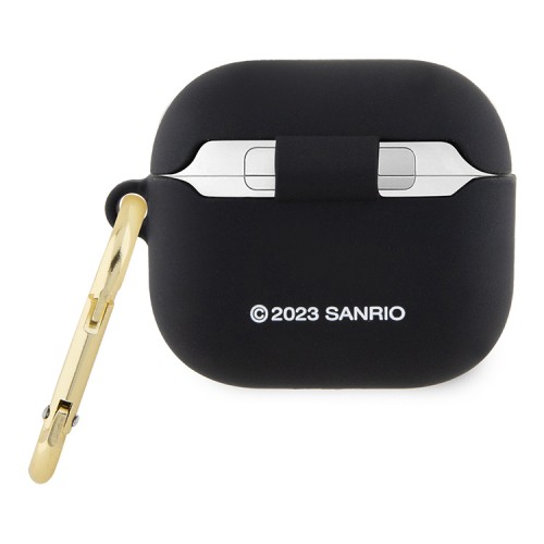 Hello Kitty для Airpods 3 чехол Liquid silicone 3D Rubber Kitty Head Black