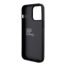 BMW для iPhone 15 Pro Max чехол M-Collection PU Carbon with blue line Hard Black