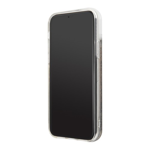 Чехол Karl Lagerfeld Liquid Glitter Karl logo Hard для iPhone 11, черный