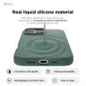 Elago для iPhone 16 Pro Max чехол Soft silicone (Liquid) Midnight Green