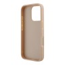 DKNY для iPhone 16 Pro чехол PU Checkered Printed stripes Metal logo Hard Pink