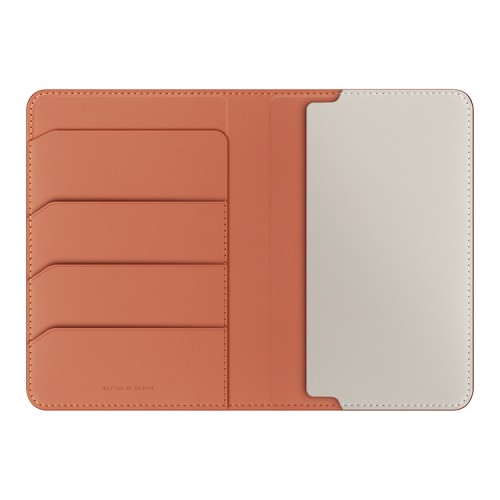Uniq обложка на паспорт Belmont RFID-blocking passport holder Terracotta/Flint Grey