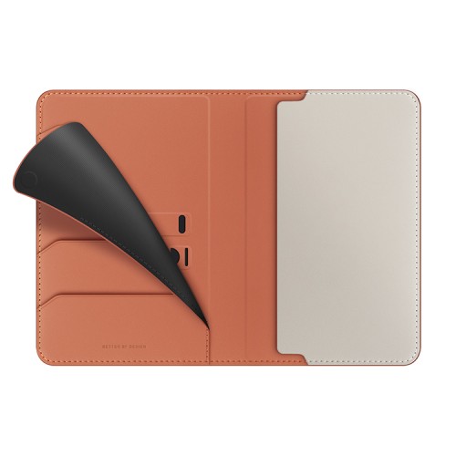Uniq обложка на паспорт Belmont RFID-blocking passport holder Terracotta/Flint Grey