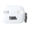 Karl Lagerfeld для Airpods Pro 2 чехол Silicone case with ring RSG logo White