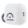 Karl Lagerfeld для Airpods Pro 2 чехол Silicone case with ring RSG logo White