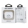 Karl Lagerfeld для Airpods Pro 2 чехол Silicone case with ring RSG logo White