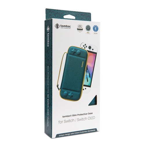 Tomtoc Gaming для Nintendo Switch & OLED чехол FancyCase-G05 NS Slim Case Turquoise