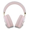 Guess наушники беспроводные накладные Bluetooth HP Oval 4G with Triangle Metal Logo Pink