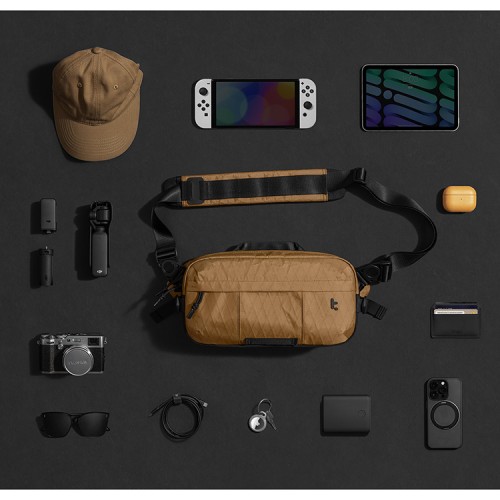 Tomtoc Gaming для Steam Deck сумка Wander-T26 X-pac Daily Sling Bag Brown