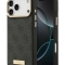 Guess для iPhone 17 Pro Max чехол PU 4G Plate metal logo and Gold camera Hard Black (MagSafe)