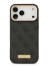 Guess для iPhone 17 Pro Max чехол PU 4G Plate metal logo and Gold camera Hard Black (MagSafe)
