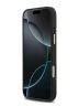 Guess для iPhone 17 Pro Max чехол PU 4G Plate metal logo and Gold camera Hard Black (MagSafe)