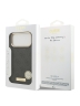 Guess для iPhone 17 Pro Max чехол PU 4G Plate metal logo and Gold camera Hard Black (MagSafe)