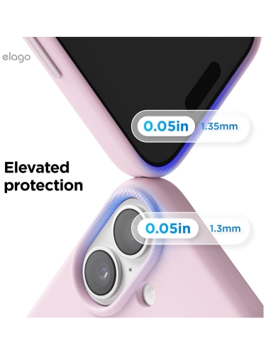 Elago для iPhone 17 чехол Magnetic Silicone Light Lilac (MagSafe)