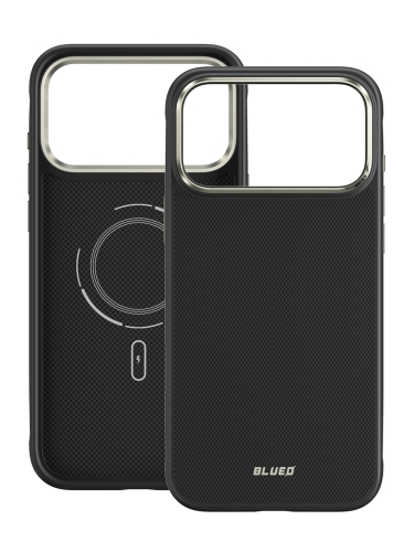 BlueO чехол для iPhone 17 Pro Max, Armor Aramid fiber (Kevlar) 600D Black (MagSafe)
