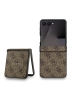 Guess для Galaxy Z Flip7 чехол PU 4G Classic metal logo Hard Brown (MagSafe)