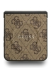 Guess для Galaxy Z Flip7 чехол PU 4G Classic metal logo Hard Brown (MagSafe)